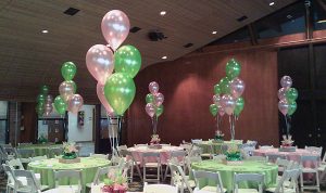 Green And Pink Tables