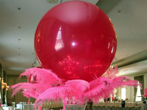 Valentines Decor - Balloon With Feather